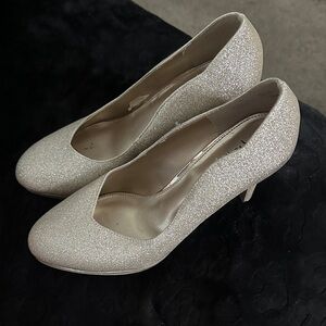 Shimmering Silver Women's Heels